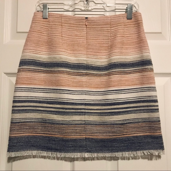 LOFT Striped Blanket Weave Skirt - Picture 2 of 3